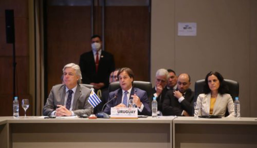 imagen de Lacalle Pou en cumbre del Mercosur: “La mejor manera de proteger a mi pueblo, a mi nación, es abriéndome al mundo”