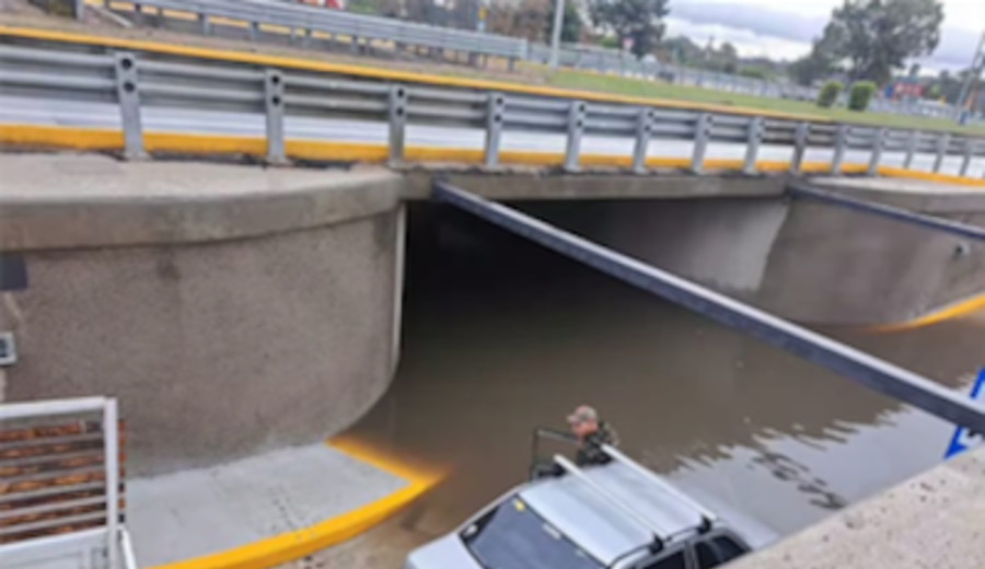 imagen de Túnel en la Interbalnearia, recién inaugurado, ¡se inundó!… los desagües "no sirven"