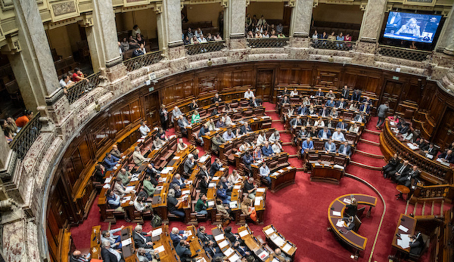 imagen de Casa de Galicia: 17 senadores y 56 diputados votaron por levantar el veto de Lacalle y no lo lograron por poco